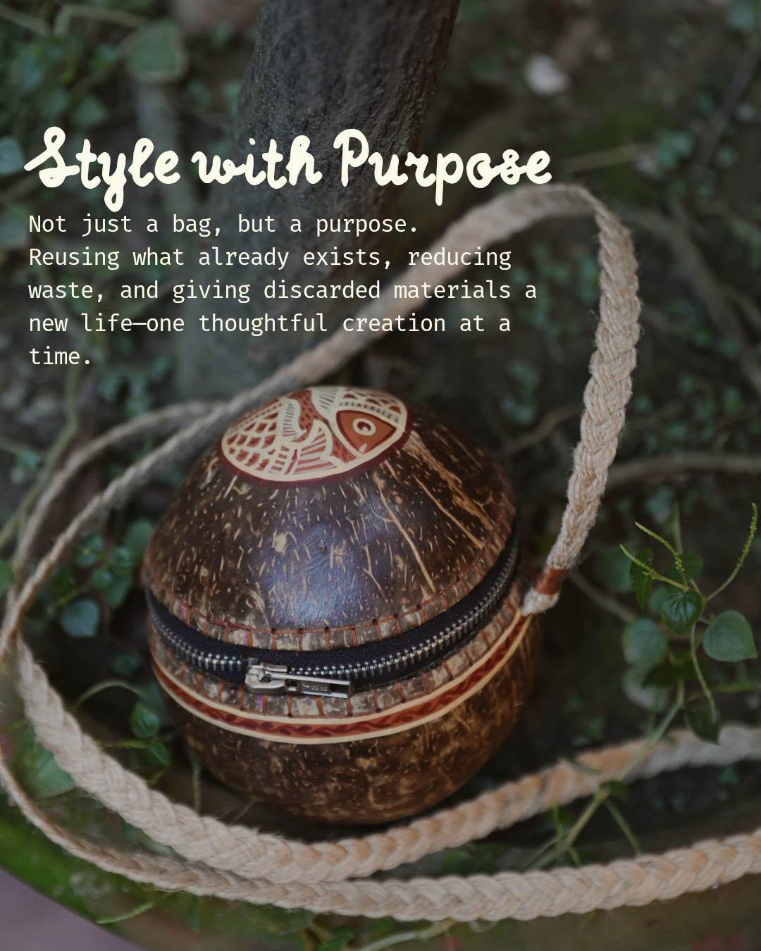 Coconut Shell Sling Bag